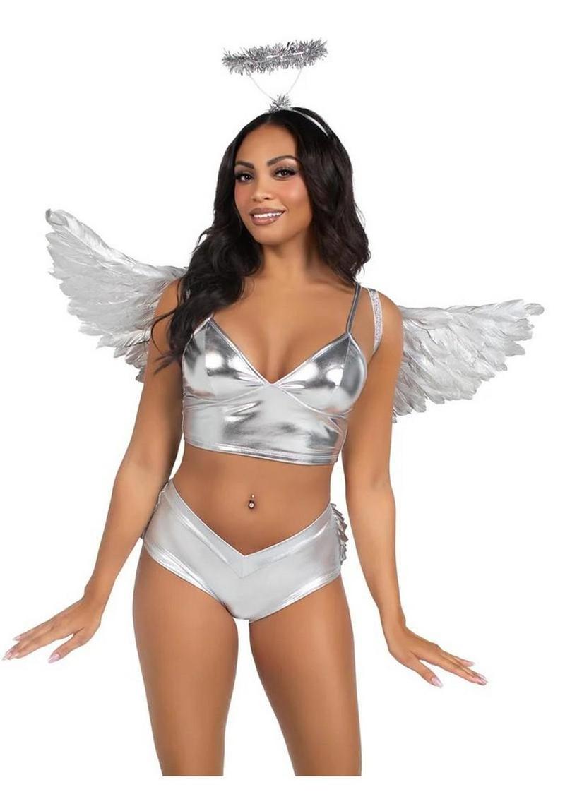 Gold angel wings costume kit halloween