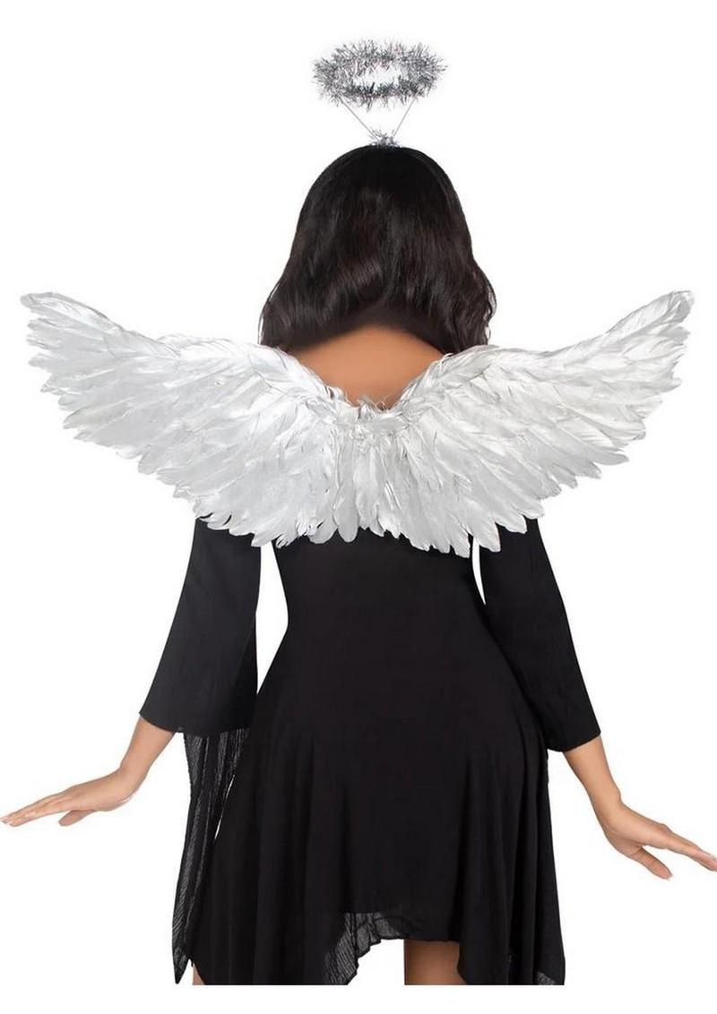 Kinky role play angel costume look