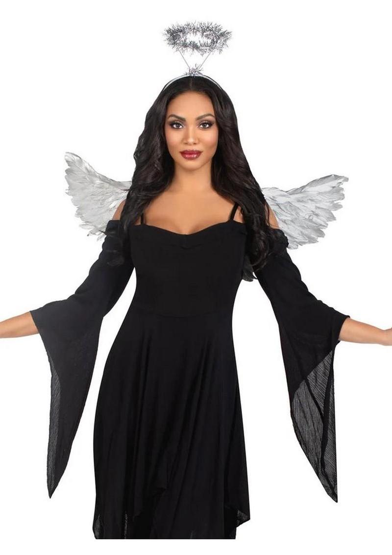 Angel wings and halo set womens accessory