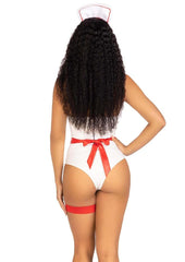 Leg Avenue Nurse Costume - Red/White for Rolepay