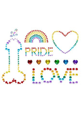 Leg Avenue Pride Body Jewels Sticker - Multicolor Gay Pride
