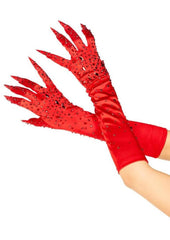 Claw gloves styled with fetish wear