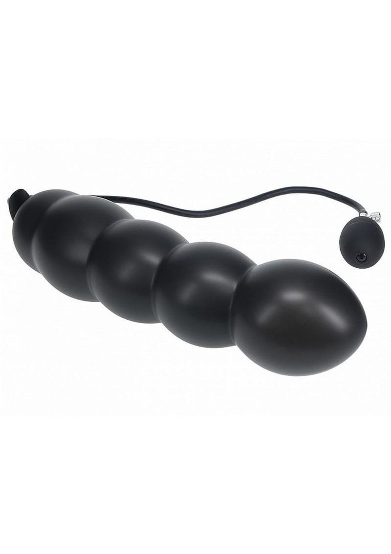 inflatable anal plug made from body safe silicone expanding up to 12 cm for intense sensation