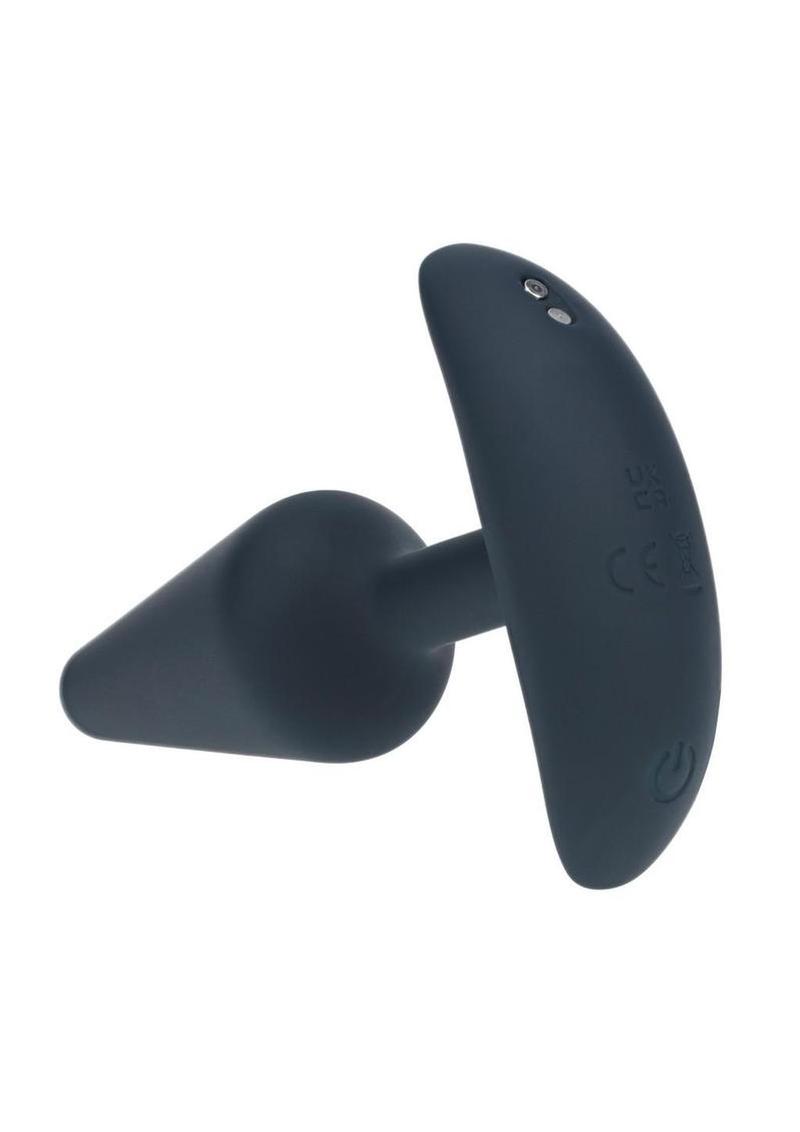 Body safe silicone anal vibrator rechargeable waterproof design multiple vibrations smooth tapered shape secure flared base adult toy