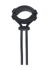 Levelz Detachable Wide Adjustable Silicone Lasso Cock Ring - Black - 5mm