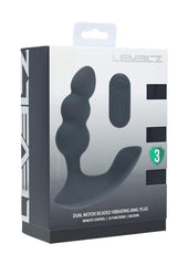 dual motor vibrating prostate stimulator made from body safe liquid silicone with remote control
