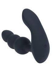 waterproof silicone prostate toy featuring dual motors and wireless remote for hands free pleasure