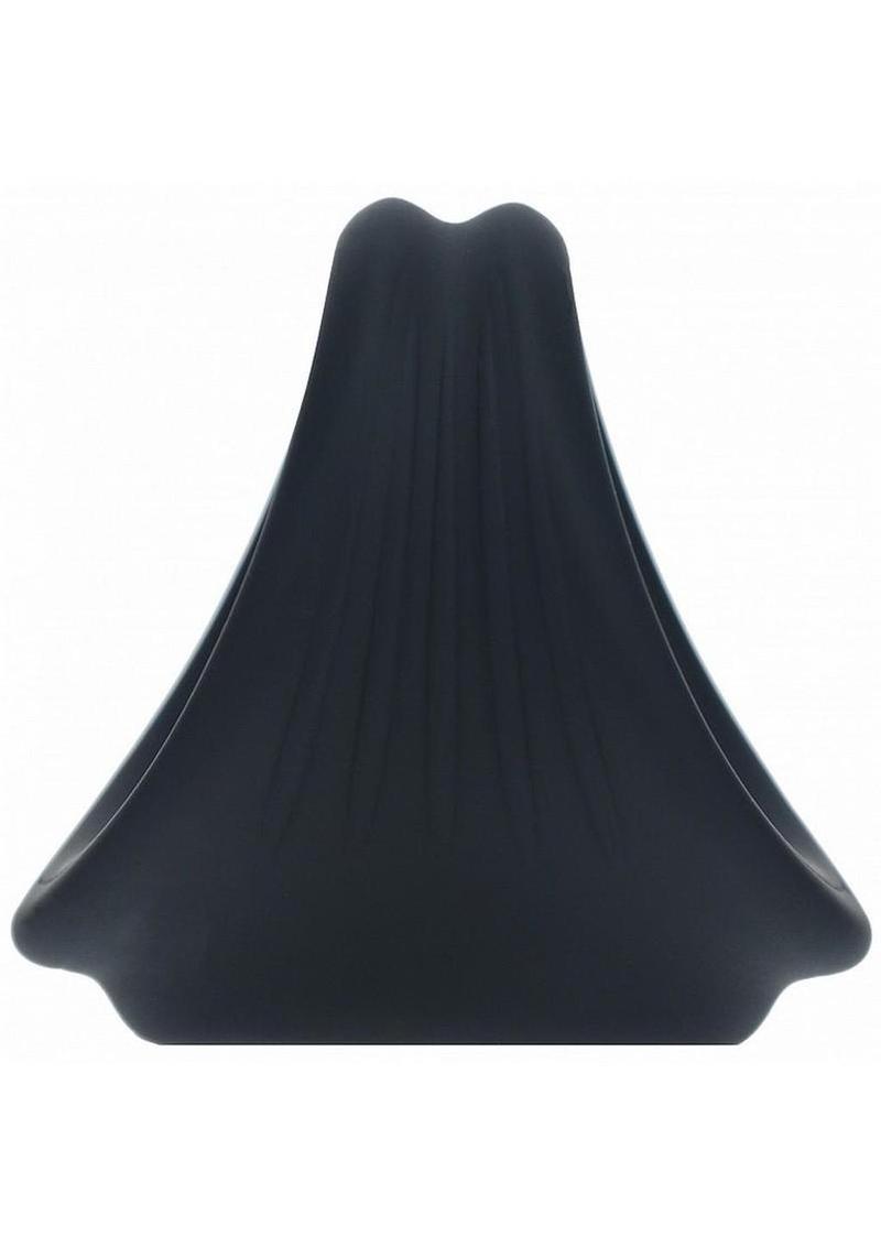 premium silicone male harness ring shown on white background with matte finish