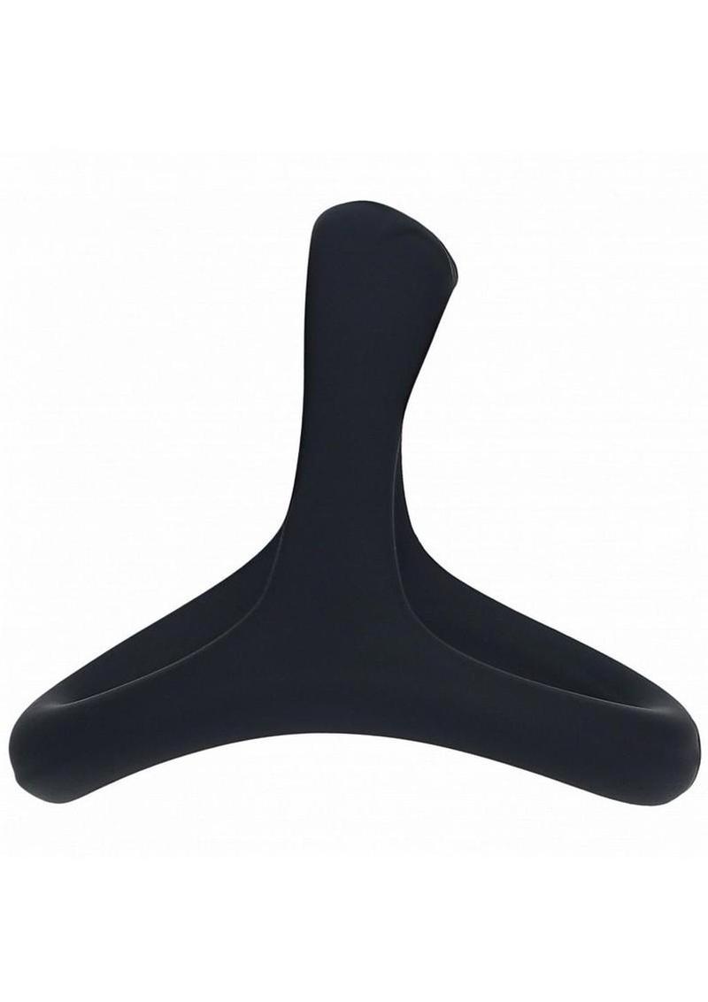 triple silicone cock and ball ring designed for men seeking enhanced stamina and control