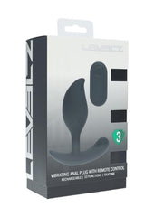 vibrating silicone anal plug with wireless remote control and ten vibration modes for deep anal pleasure