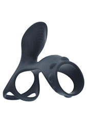 silicone cock and ball ring with shaft loop delivering deep vibration and endurance