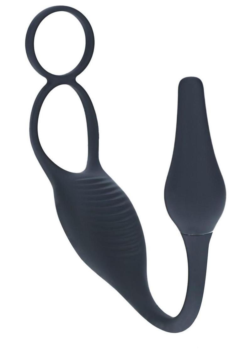 rechargeable silicone prostate vibrator for men providing dual stimulation sensations