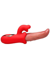 clit focused vibrator closeup shot