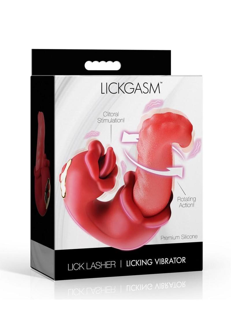 premium licking toy for women combining oral simulation and vibration modes - Pink/Red