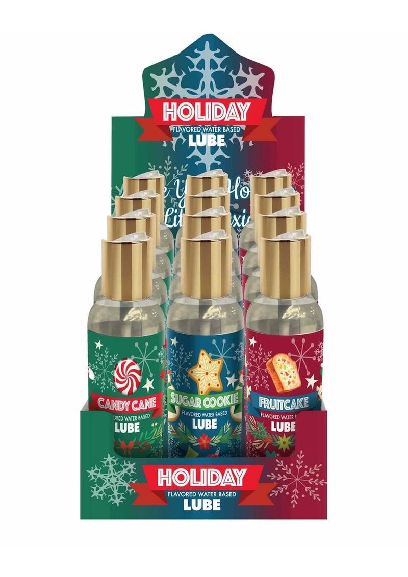 Little Genie Holiday Lubricants Assorted Flavors - 18 Per Display