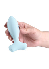 flexible silicone anal vibrator aqua