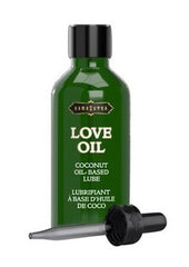 Love Oil Coconut Based Lubricant .50oz Mini Bottle with Dropper Adult Sex Lubricant