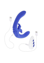 Lovebirds Rechargeable Silicone Dual Vibrator with Remote Control