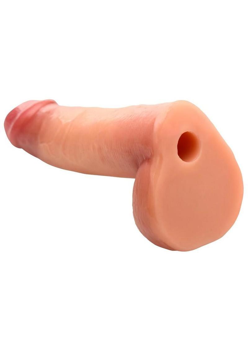 phthalate free realistic dildo with balls