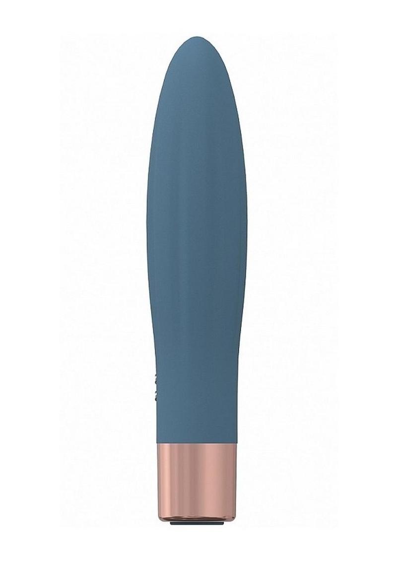 Loveline Fame Silicone Rechargeable 10 Speed Mini Vibrator - Blue