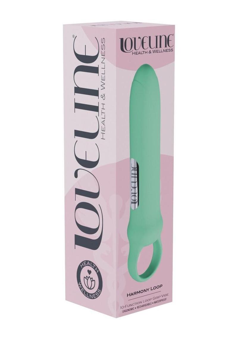 Loveline Harmony Loop Grip Vibe Ergonomic 10 Function Silicone Bullet Vibrator