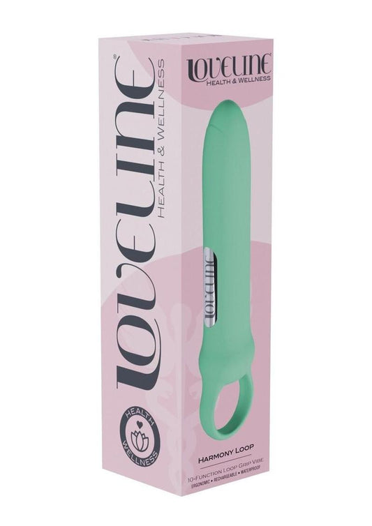 Loveline Harmony Loop Grip Vibe Ergonomic 10 Function Silicone Bullet Vibrator