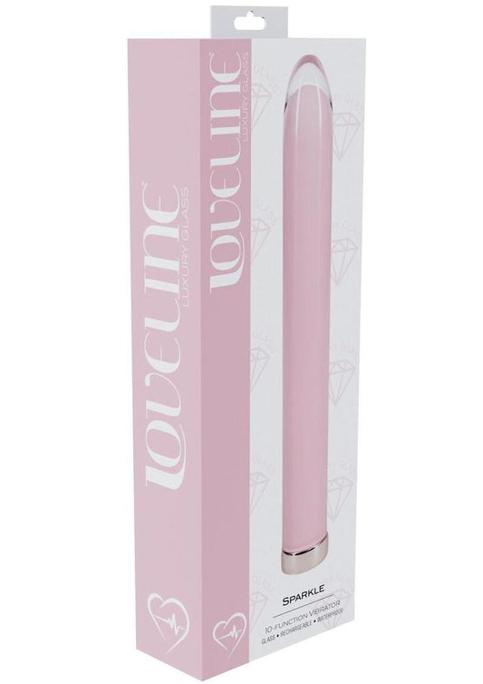 Loveline Sparkle Glass - Pink Vibrator 