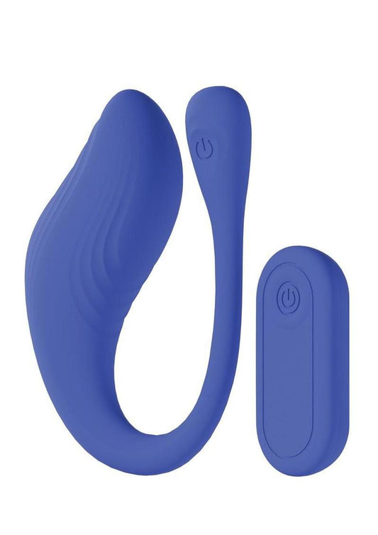  Velvet from Loveline Health &amp; Wellness b a remote-controlled, G-spot massager in blue