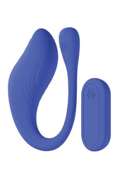  Velvet from Loveline Health &amp; Wellness b a remote-controlled, G-spot massager in blue
