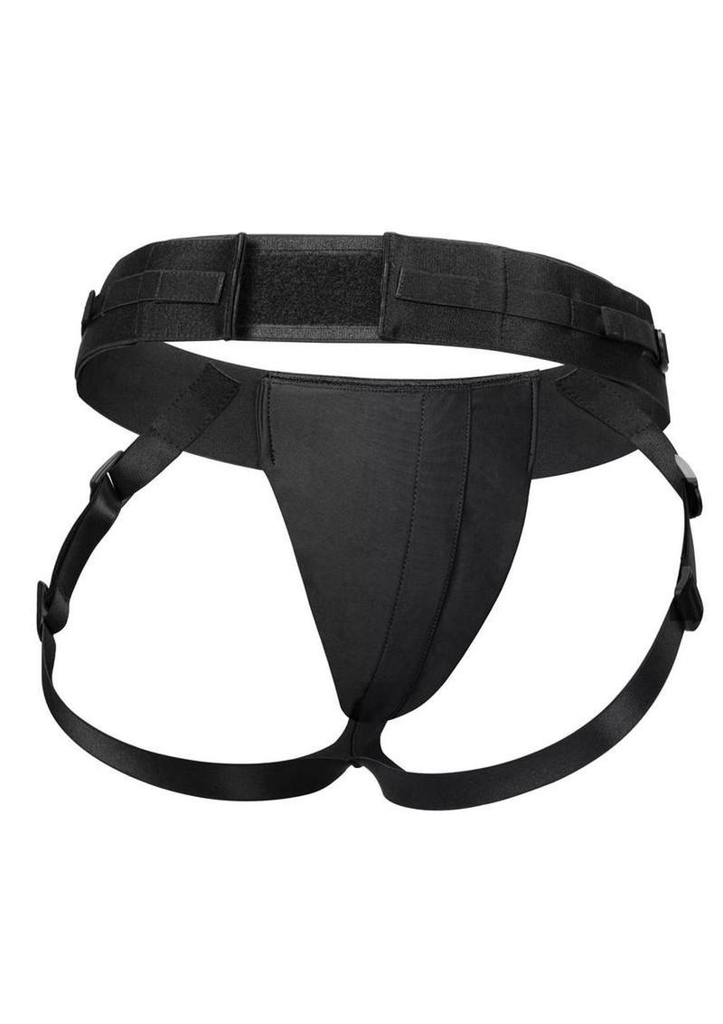 adjustable strap harness designed for secure control during play