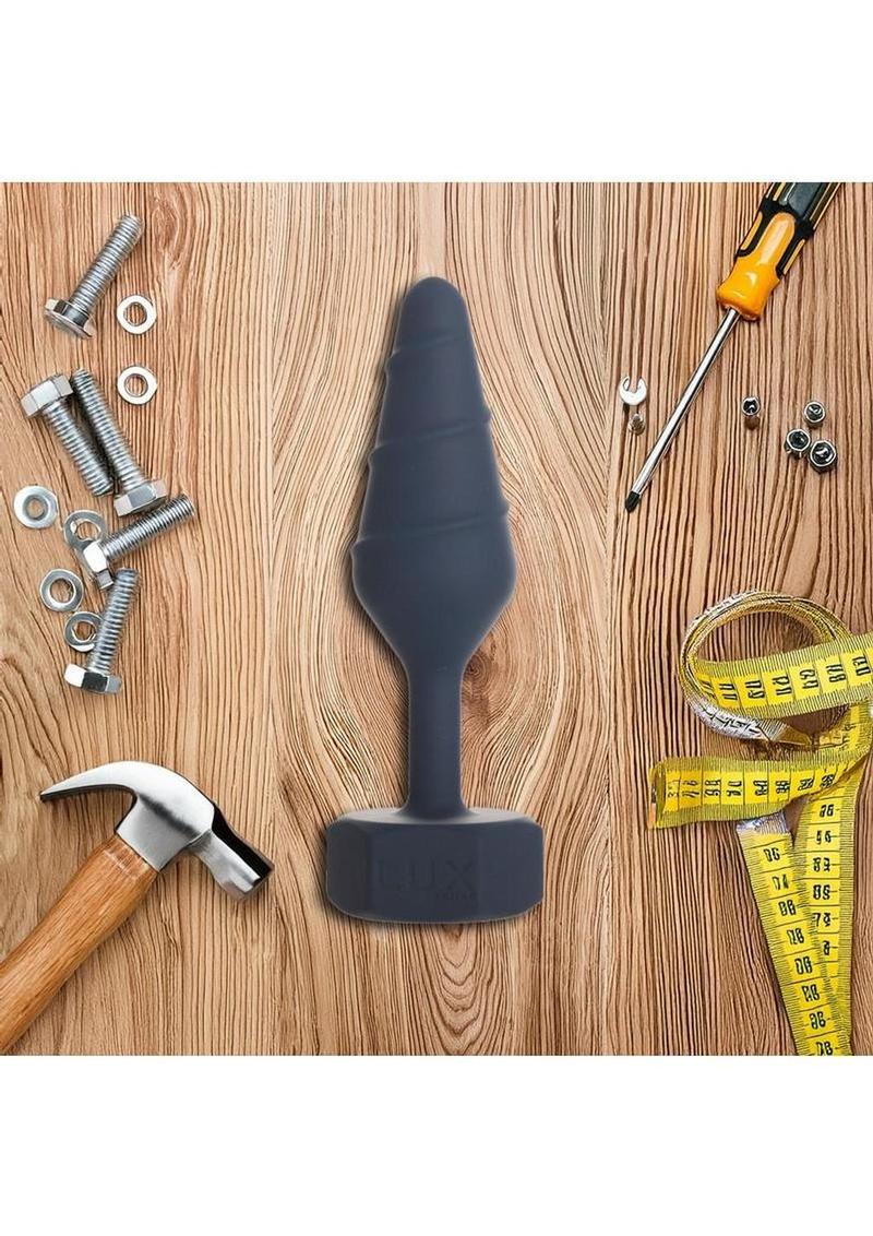 "Rotating anal plug with soft-touch silicone finish"

