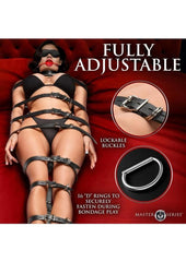 Premium BDSM gear restraint harness in vegan leather