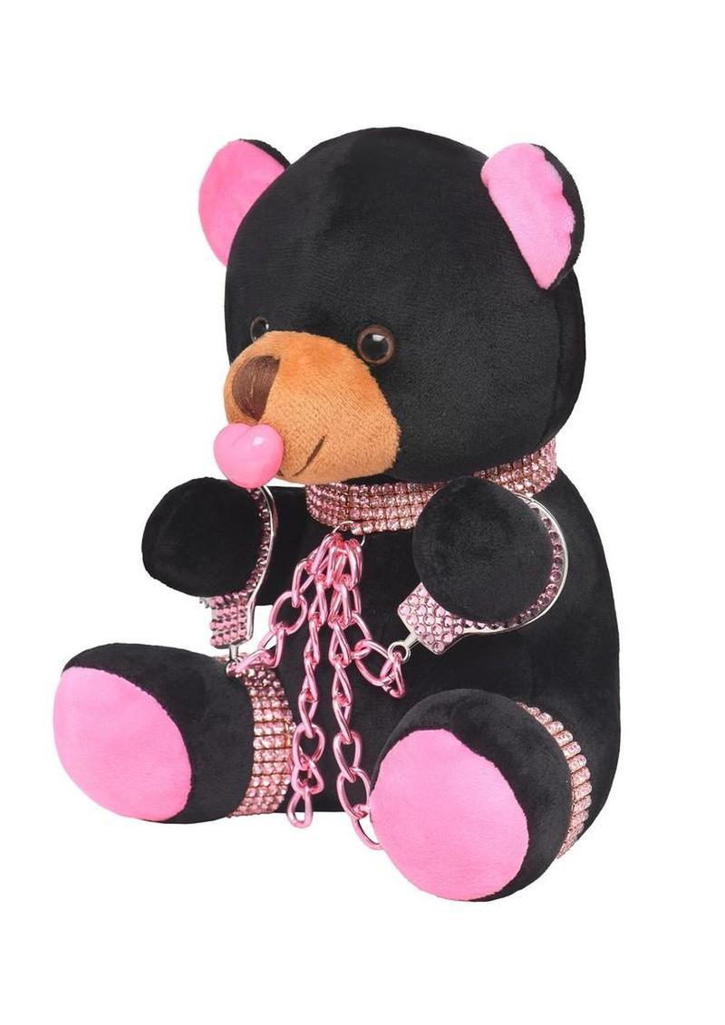 bedazzled plush bondage bear