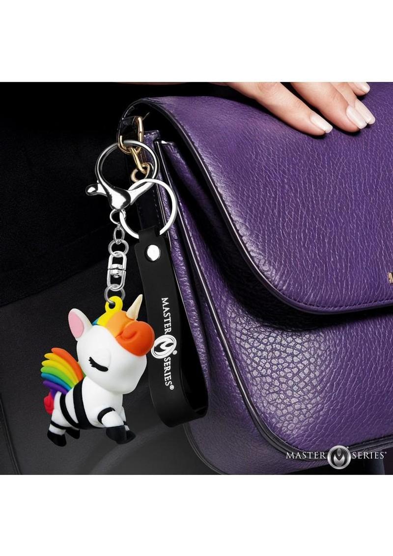 gay bondage rainbow keychain