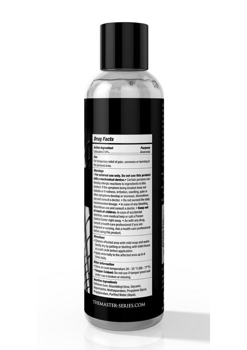 fisting water based lubricant bottle with lidocaine designed for long lasting anal play and comfort