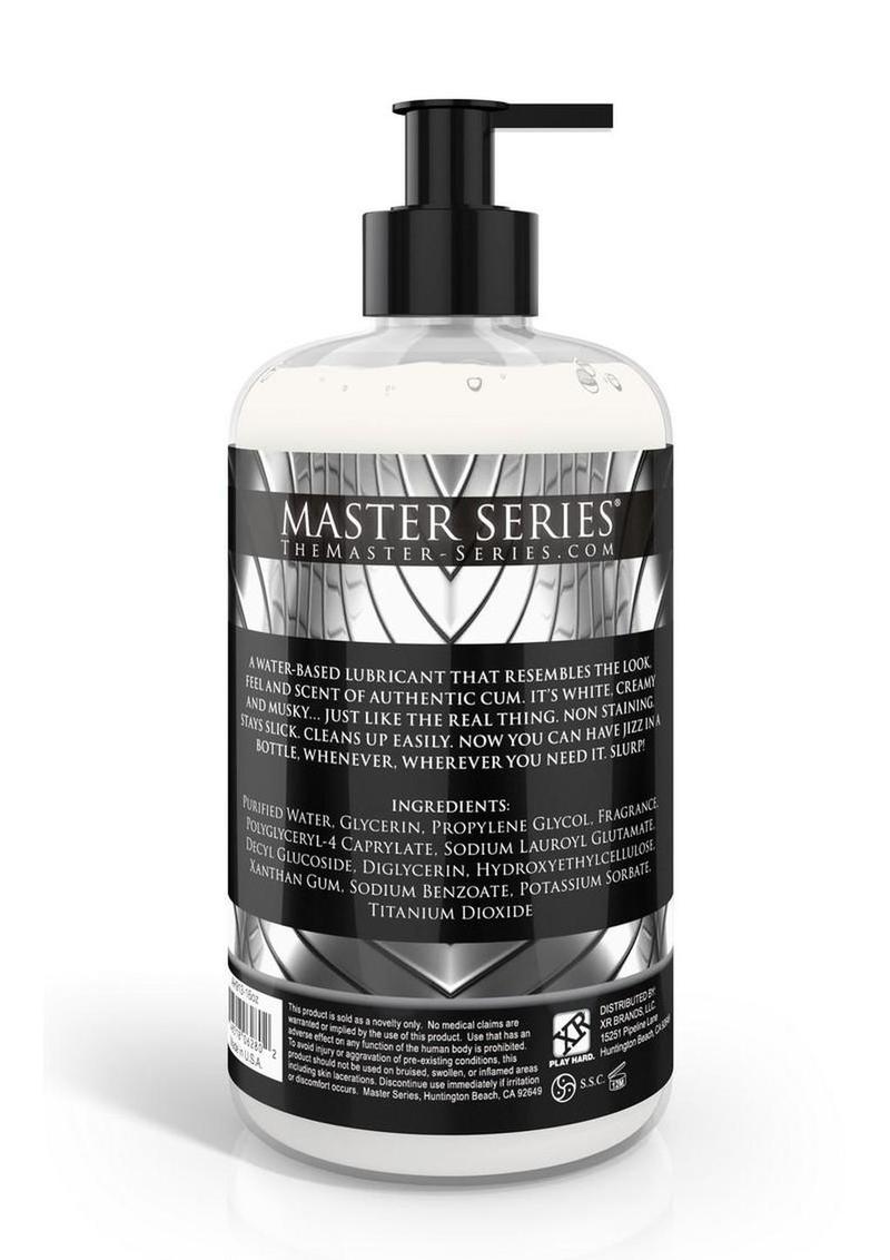 Master Series Jizz Cum Scented Water Based Lubricant - 16oz