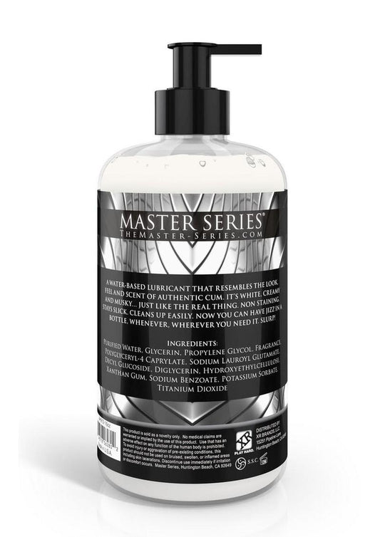 Master Series Jizz Cum Scented Water Based Lubricant - 16oz