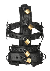 Master Series Leather Head Harness with Muzzle BDSm Gear