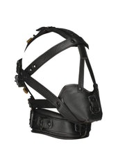 Master Series Leather Head Harness with Muzzle BDSm Gear