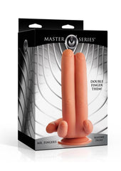 Master Series Mr Fingers Silicone Dildo 7.8iin - Vanilla
