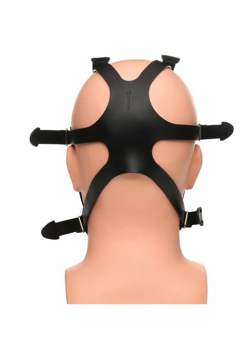 Aroma infused breath play mask with hose and restricted airflow bottle