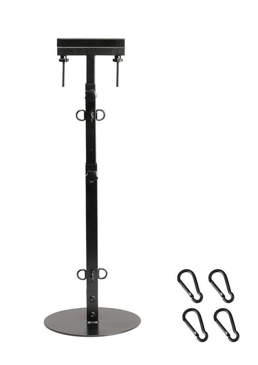 Adjustable CBT torture tower for hardcore BDSM and dungeon setups