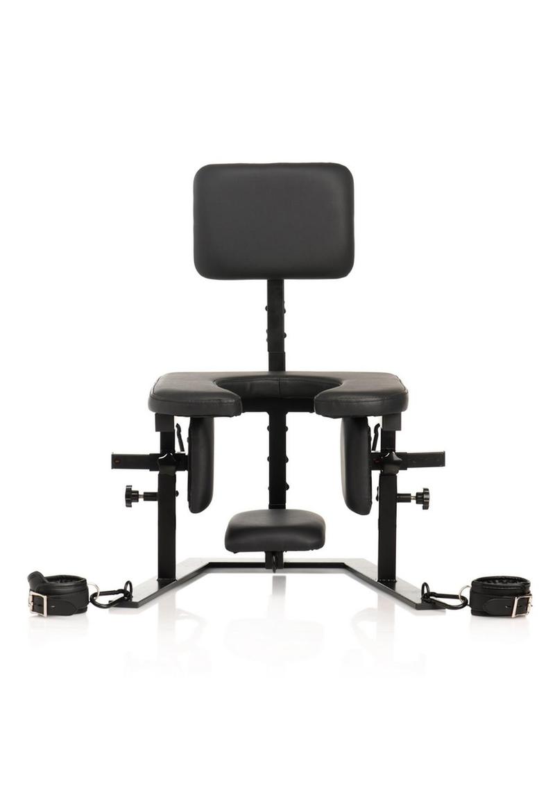 Master Series Pleasure Throse Oral Sex Chair - Black