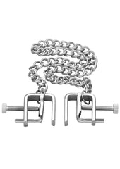 bdsm nipple torture clamps with chain for intense play