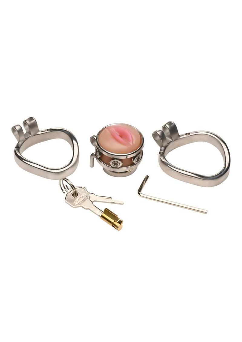 Best sex toys for men stainless steel chastity device