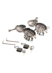 Master Series Scrotum Egg Shells with Spikes Stainless