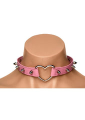 Master Series Spiked Heart Choker