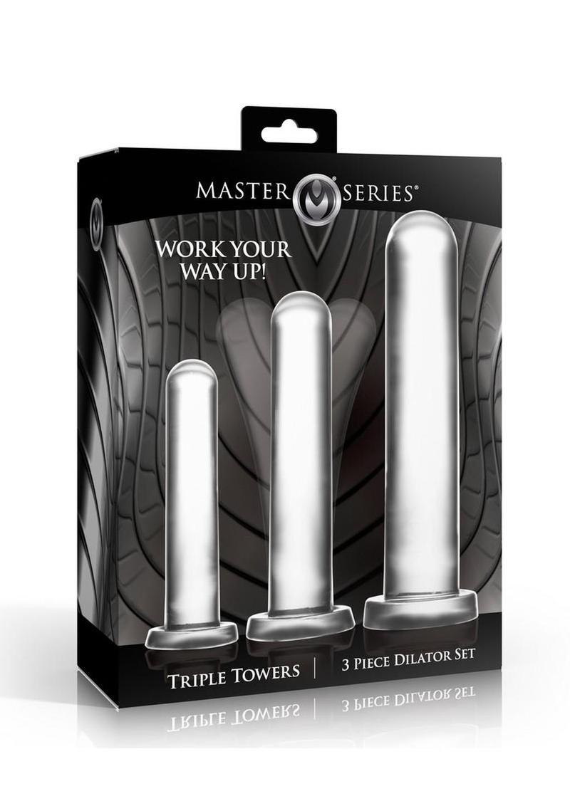 Master Series Triple Towers Dilator - Clear - 3 Piece/Set