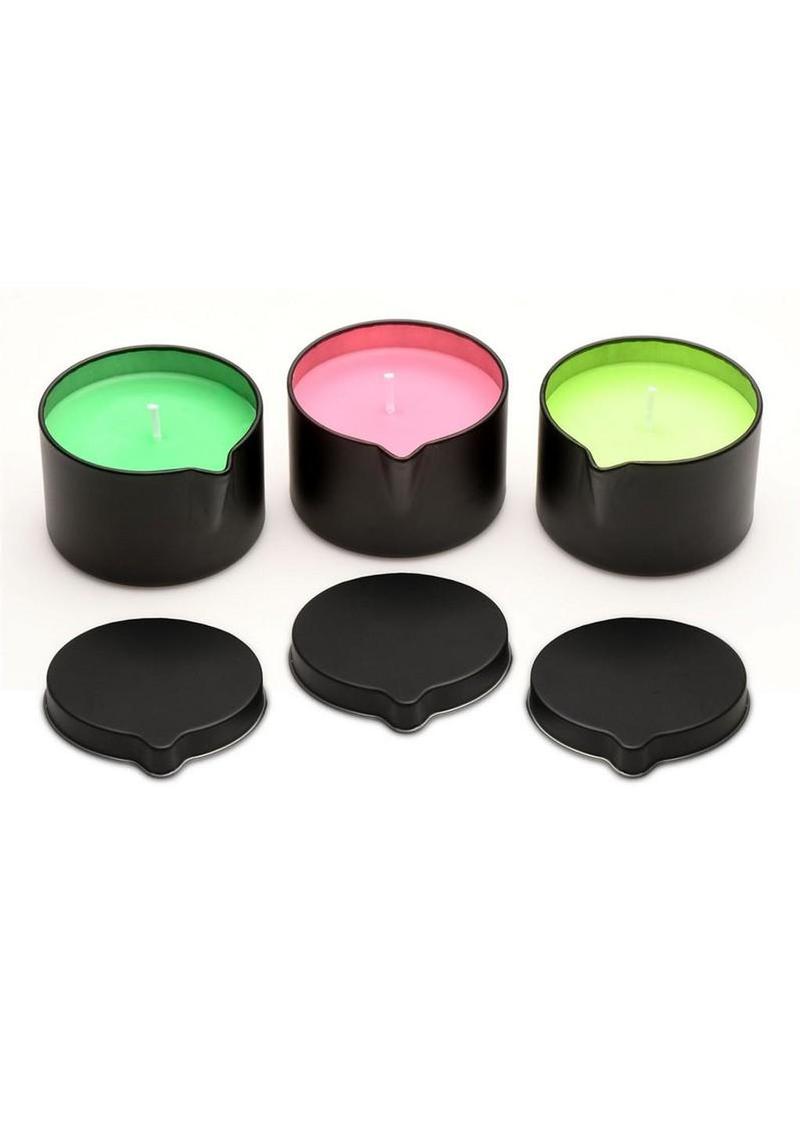 blacklight reactive wax play candles