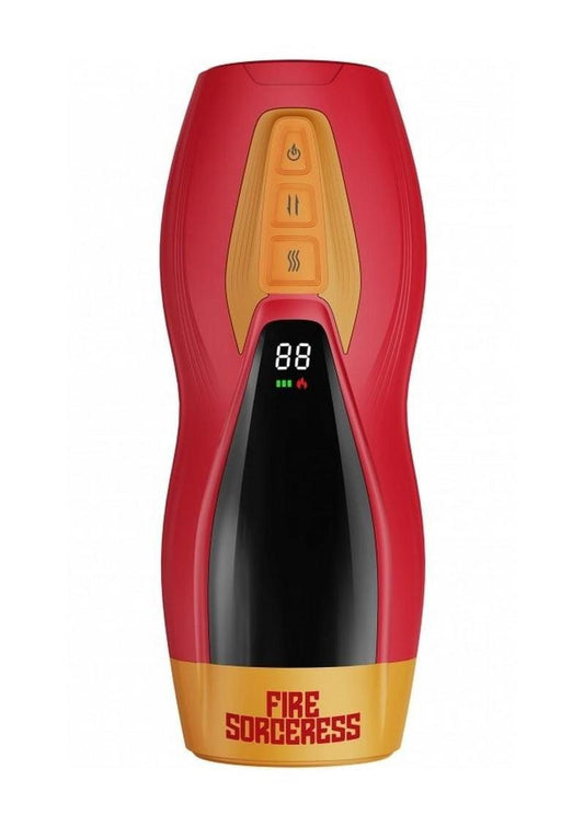 Masturs Solara Fire Sorceress Rechargeable Multi Function Masturbator - Red
